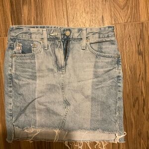 AG Adriano Goldschmied Faded Blue Mini Skirt